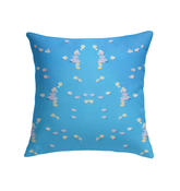 Elegant Kirigami Lattice pattern on decorative pillow.
